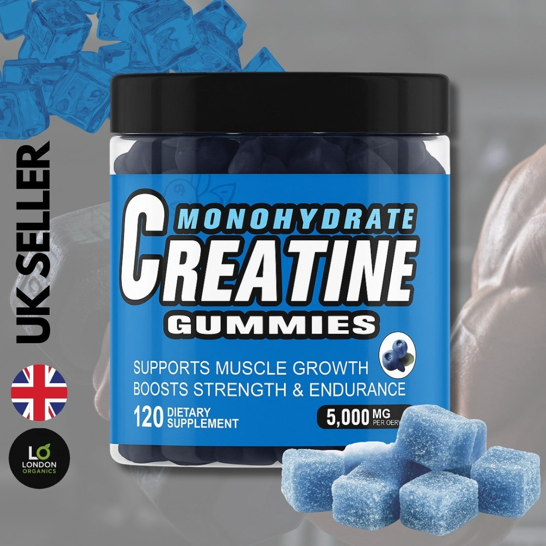 Creatine Monohydrate Gummies 5000Mg – Muscle Growth, Strength, Energy, UK Seller