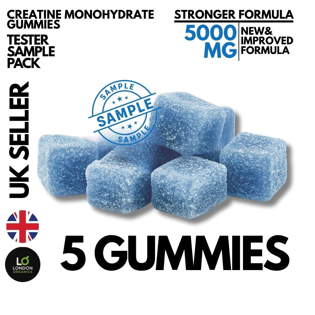 Creatine Monohydrate Gummies 5000Mg – Muscle Growth, Strength, Energy, UK Seller