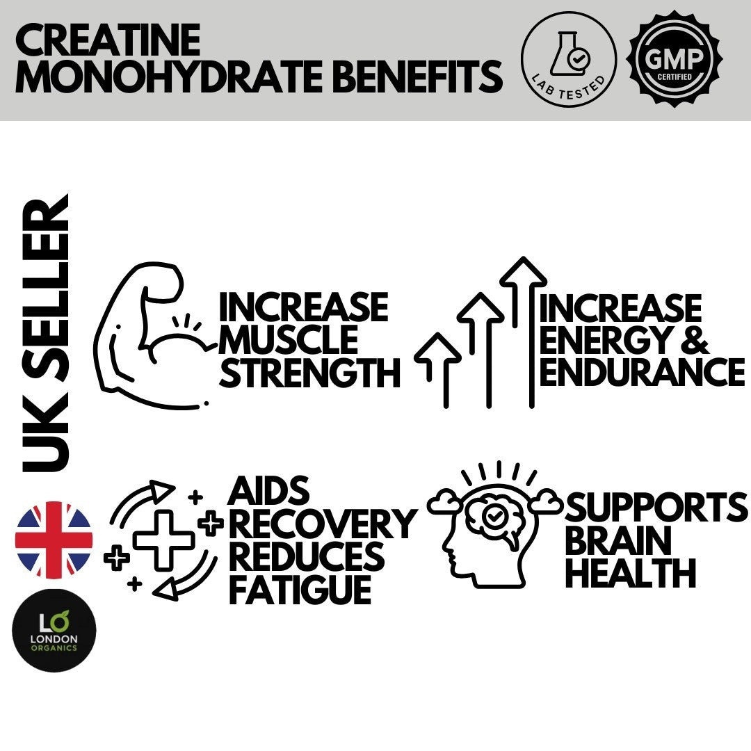 Creatine Monohydrate Gummies 5000Mg – Muscle Growth, Strength, Energy, UK Seller