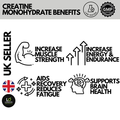 Creatine Monohydrate Gummies 5000Mg – Muscle Growth, Strength, Energy, UK Seller